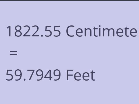 1822.55 CM TO FEET