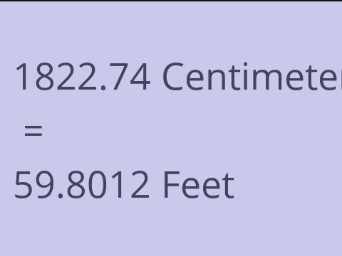 1822.74 CM TO FEET