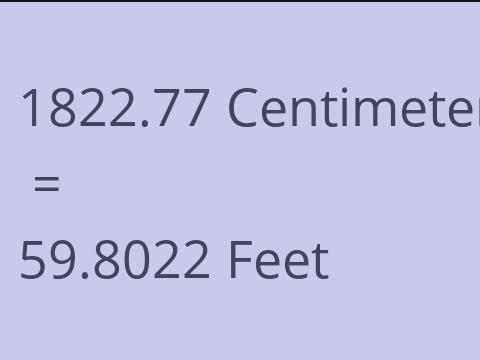 1822.77 CM TO FEET