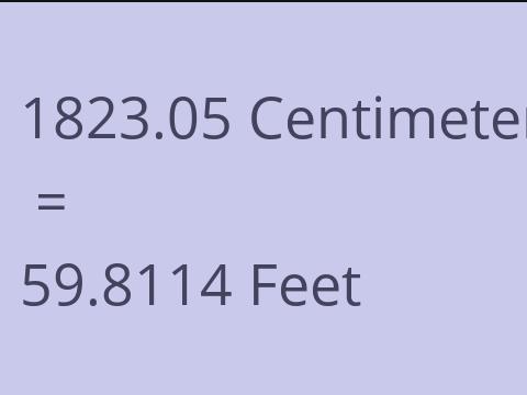 1823.05 CM TO FEET