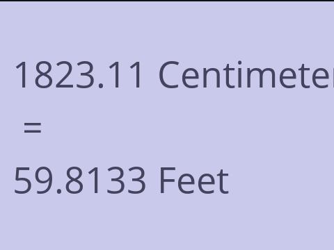 1823.11 CM TO FEET