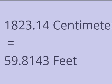 1823.14 CM TO FEET