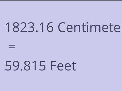 1823.16 CM TO FEET