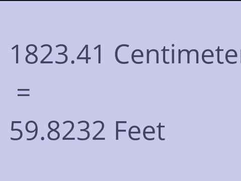 1823.41 CM TO FEET
