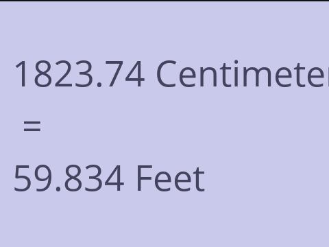 1823.74 CM TO FEET