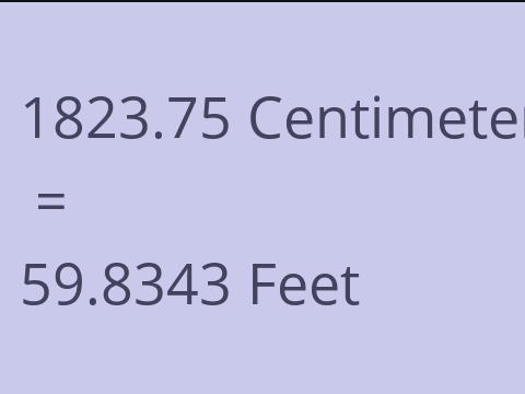 1823.75 CM TO FEET