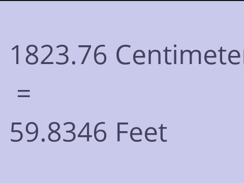 1823.76 CM TO FEET