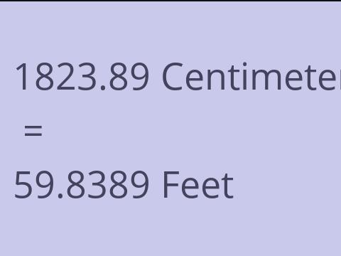 1823.89 CM TO FEET