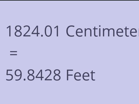 1824.01 CM TO FEET