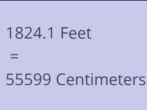 1824.1 FEET TO CM