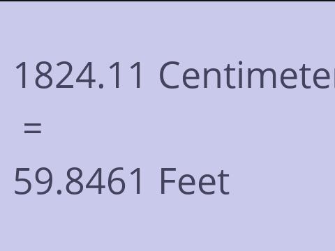 1824.11 CM TO FEET