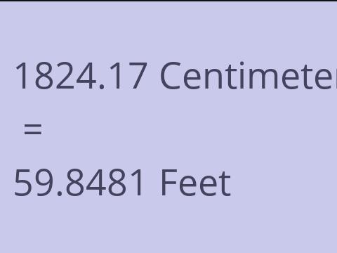 1824.17 CM TO FEET