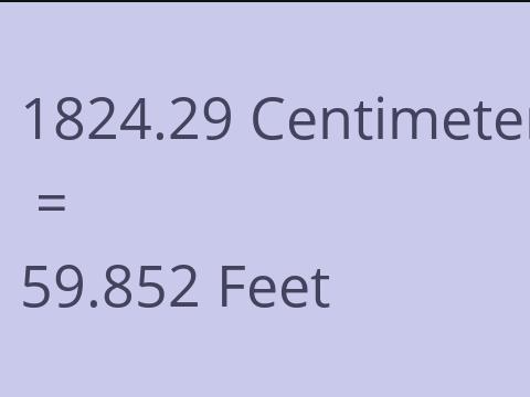 1824.29 CM TO FEET