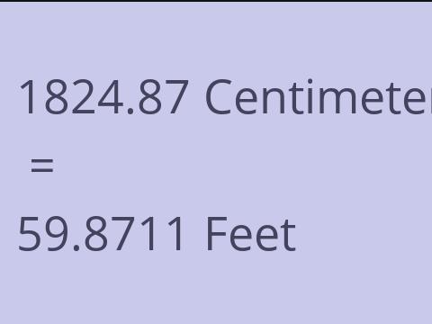 1824.87 CM TO FEET