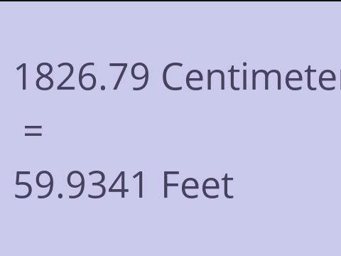 1826.79 CM TO FEET