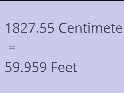 1827.55 CM TO FEET