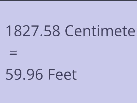 1827.58 CM TO FEET