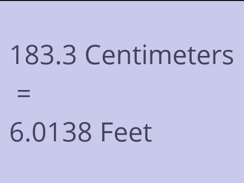 183.3 CM TO FEET