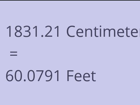 1831.21 CM TO FEET