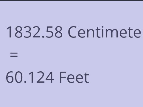 1832.58 CM TO FEET