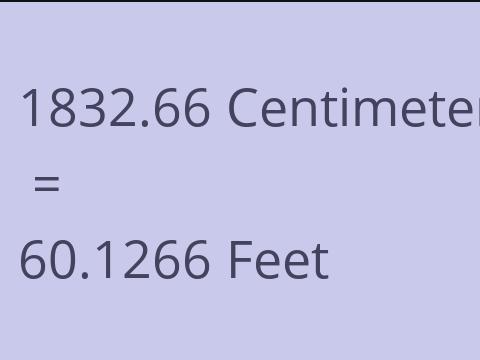 1832.66 CM TO FEET