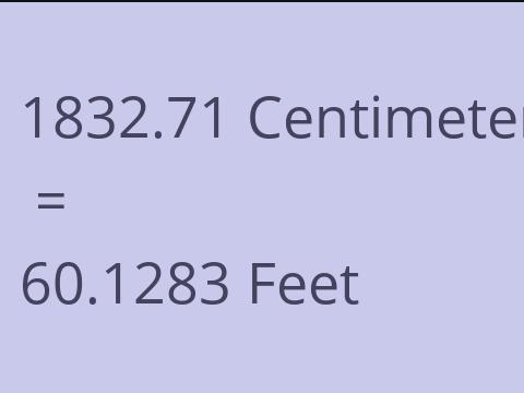 1832.71 CM TO FEET