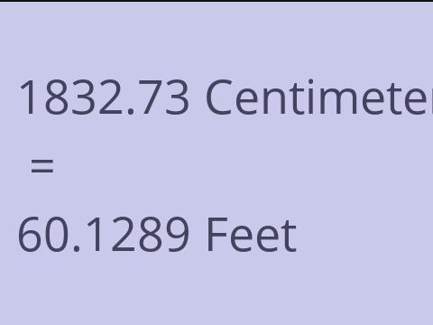 1832.73 CM TO FEET