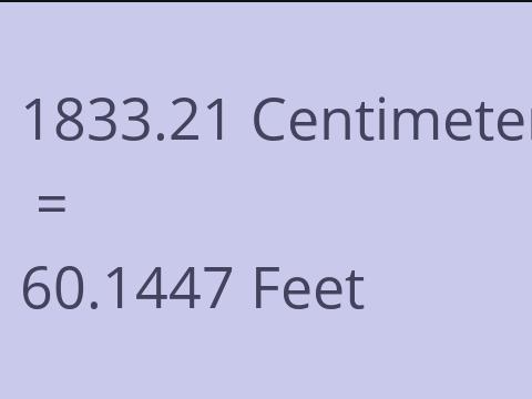 1833.21 CM TO FEET