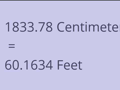 1833.78 CM TO FEET