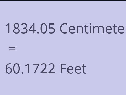 1834.05 CM TO FEET