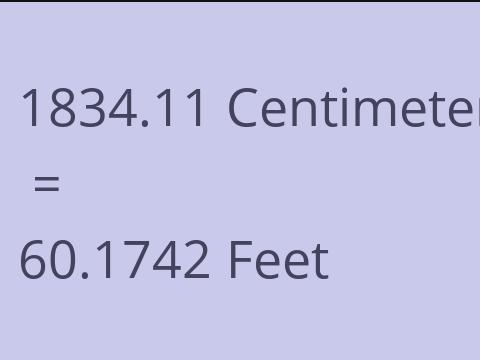 1834.11 CM TO FEET