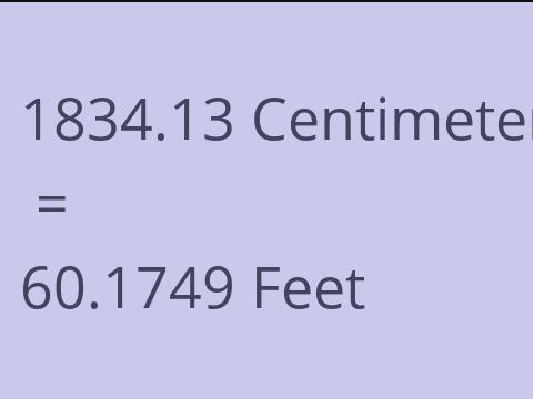 1834.13 CM TO FEET