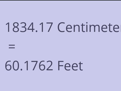 1834.17 CM TO FEET