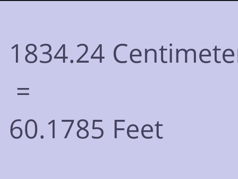 1834.24 CM TO FEET