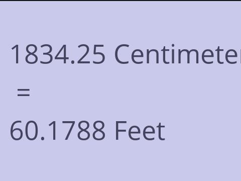 1834.25 CM TO FEET