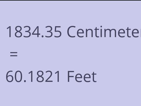 1834.35 CM TO FEET