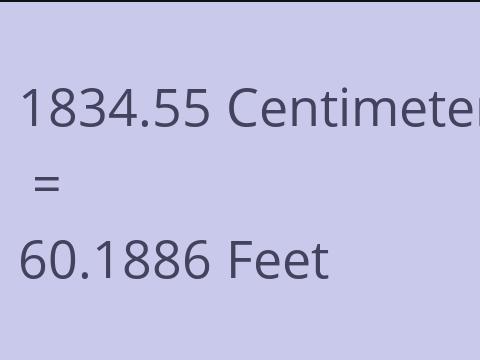 1834.55 CM TO FEET