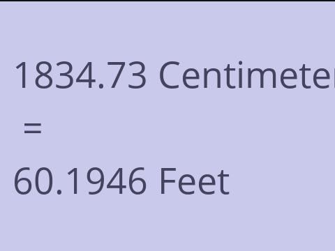 1834.73 CM TO FEET