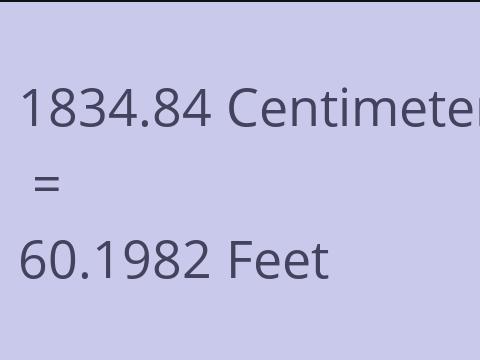 1834.84 CM TO FEET