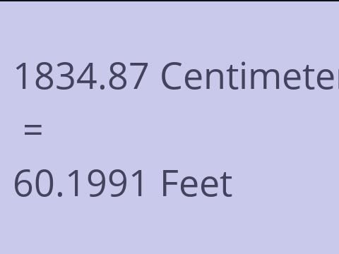 1834.87 CM TO FEET