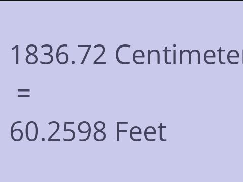 1836.72 CM TO FEET