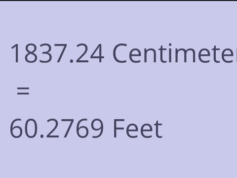 1837.24 CM TO FEET