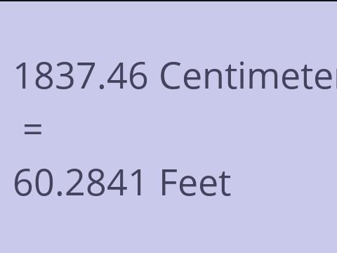 1837.46 CM TO FEET