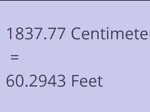 1837.77 CM TO FEET