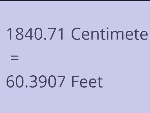 1840.71 CM TO FEET