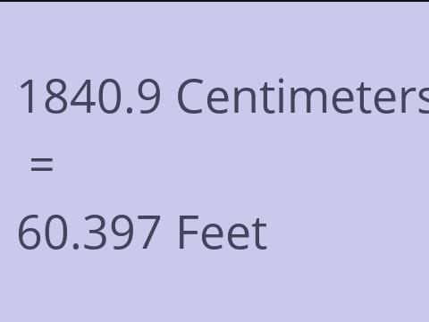 1840.9 CM TO FEET