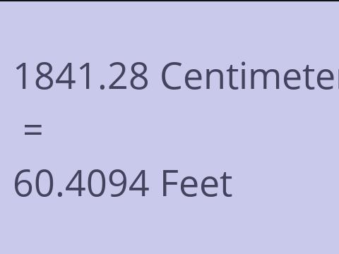 1841.28 CM TO FEET