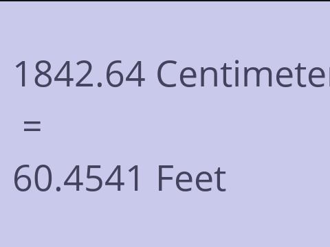 1842.64 CM TO FEET