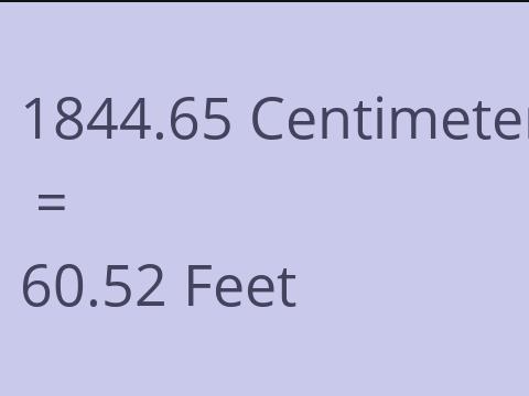 1844.65 CM TO FEET