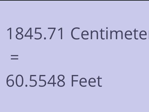 1845.71 CM TO FEET